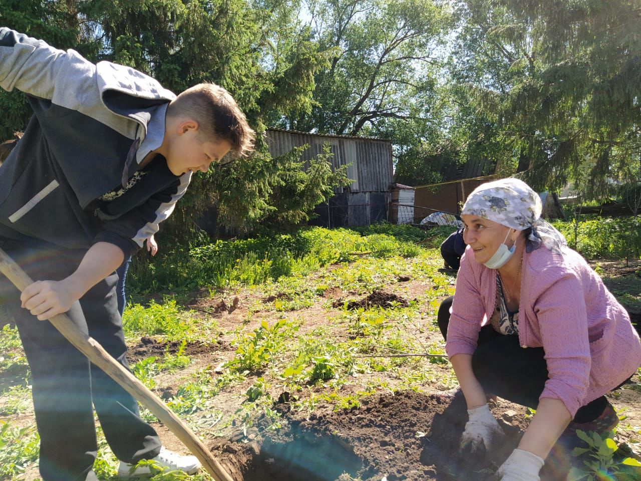 Кече Кибәхуҗа җирлеге алмагачларга баеды