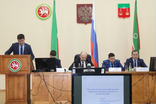 Коррупциягә каршы көрәш буенча  район комиссиясенең  утырышы узды
