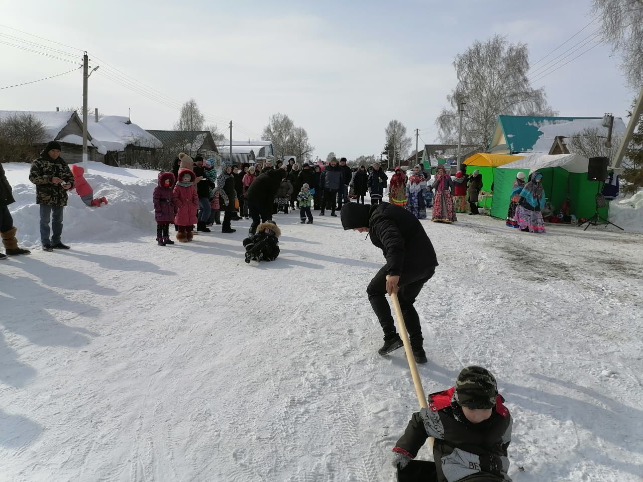 Әбде авыл җирлегендә Май чабу (Масленица) бәйрәме узды