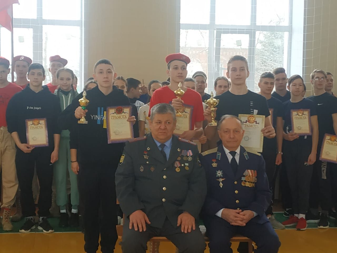Сауш төп мәктәбе базасында  муниципаль хәрби -  спорт уены узды