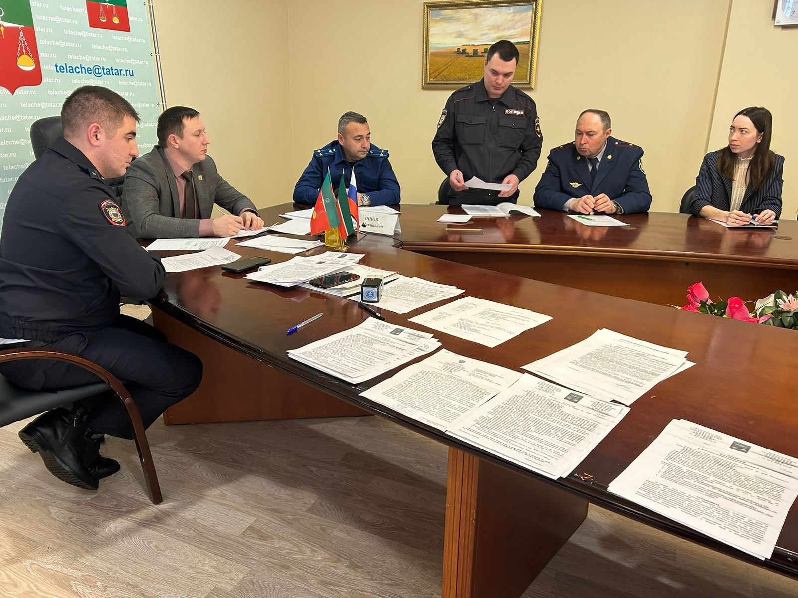 Состоялось заседание комиссии по делам несовершеннолетних и защите их прав Тюлячинского муниципального района