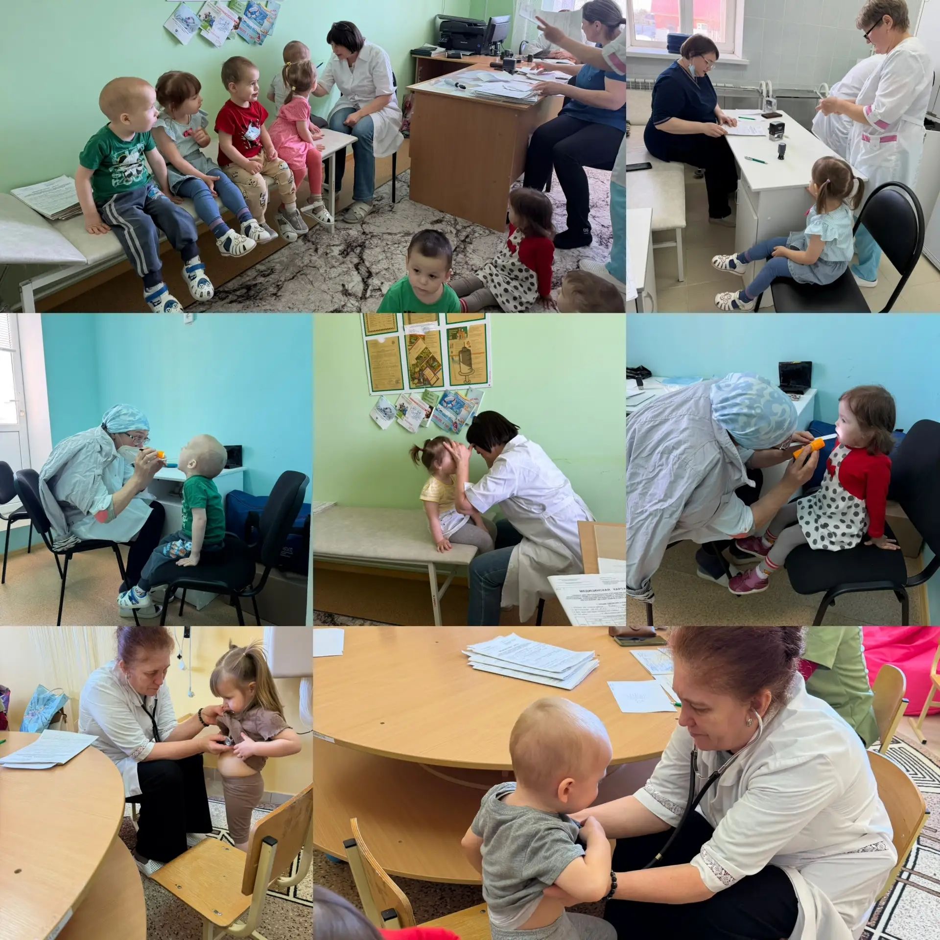 Балалар медицина тикшерүе уздылар