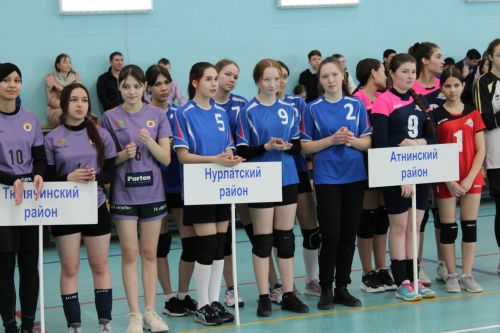 Волейбол мәйданчыгында кызу
