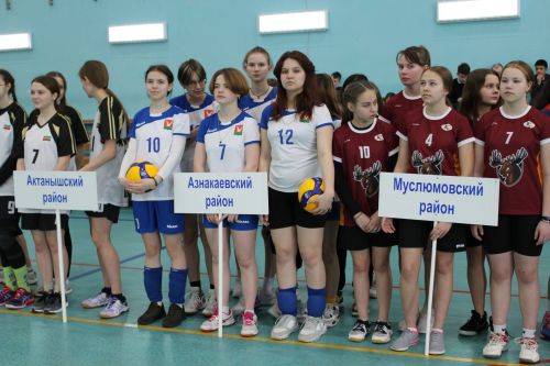 Волейбол мәйданчыгында кызу