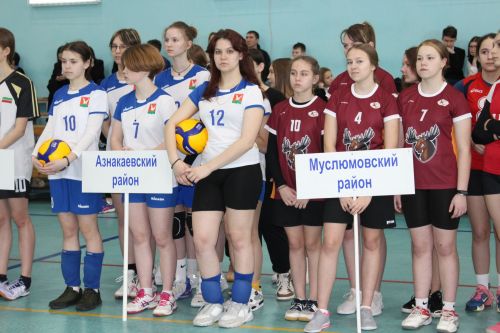 Волейбол мәйданчыгында кызу