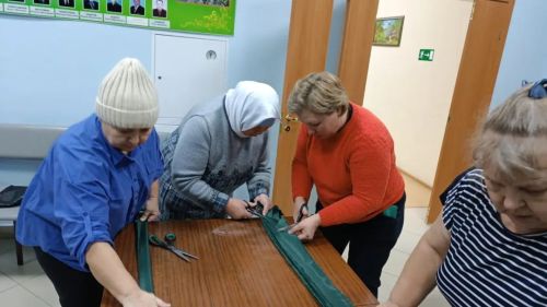 Үзәк бистәсендә маскировка сеткасы үрә башладылар