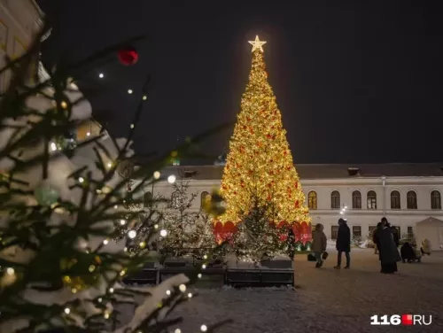 Казан Кремлендә чыршы урнаштырдылар