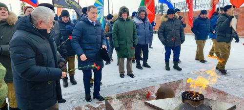 Үзәк ял паркында  Әфган сугышы һәм Совет гаскәрләренең Әфганстаннан чыгарылуына 36 ел тулу уңаеннан митинг үтте