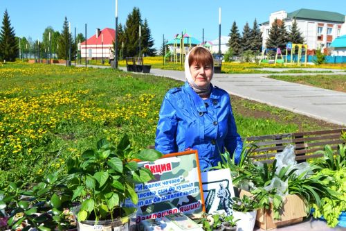 Бүген Теләче үзәк ял паркында «Изгелек чәчәге» акциясе узды