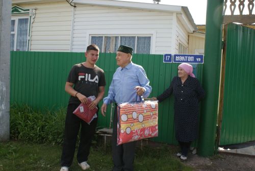 Олы Кибәхуҗа авылында күңелле итеп бирнә җыйдылар