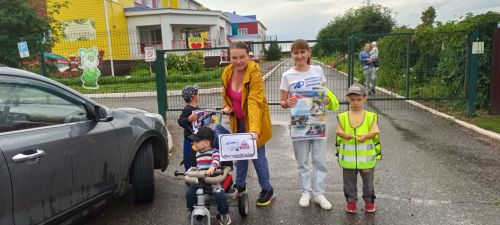 Теләченең 3 нче  номерлы балалар бакчасында «Бала – төп пассажир»акциясе узды