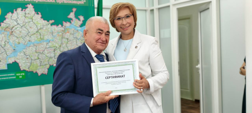 Ветераннар оешмасына Сертификат тапшырылды