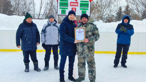 Олы Тиләҗе авылы Кубогына хоккей ярышлары узды