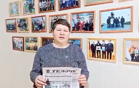Бүген Айдар авылында гомер итүче  каләмдәшебез Нурсинә Гайнетдинова үзенең юбилеен билгеләп үтә