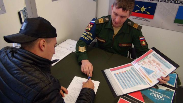 По Татарстану объявляется  прием на военную службу по контракту