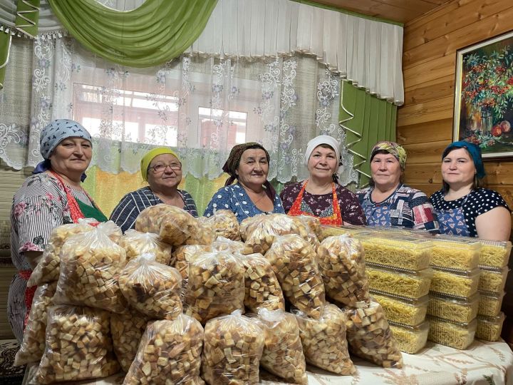 Колбагыш авылы апалары  махсус хәрби операциядәге якташларына чираттагы ярдәмне  илтеп тапшырды